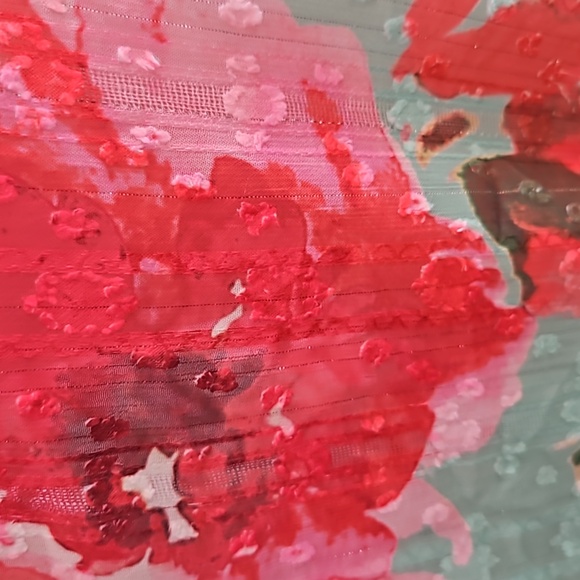 Susan Graver L nwot Button down tunic jacket flared elastic sleeves - Picture 4 of 9